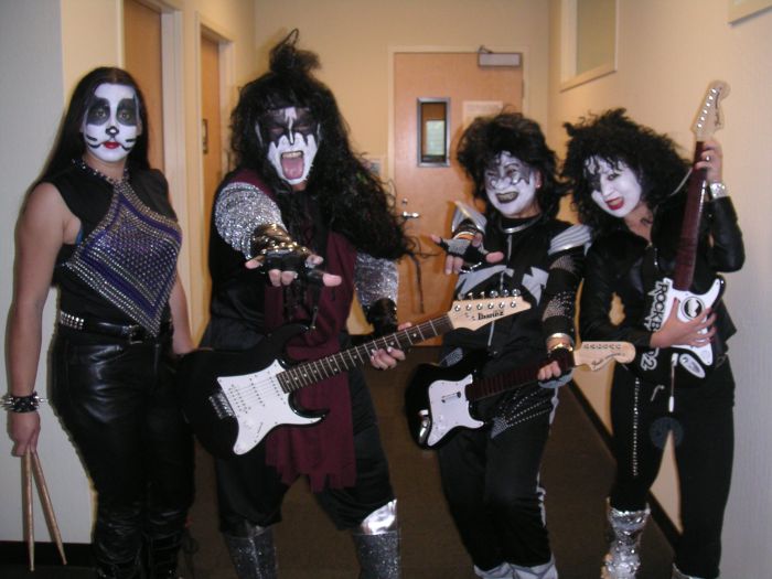 [Kiss band with makeup]