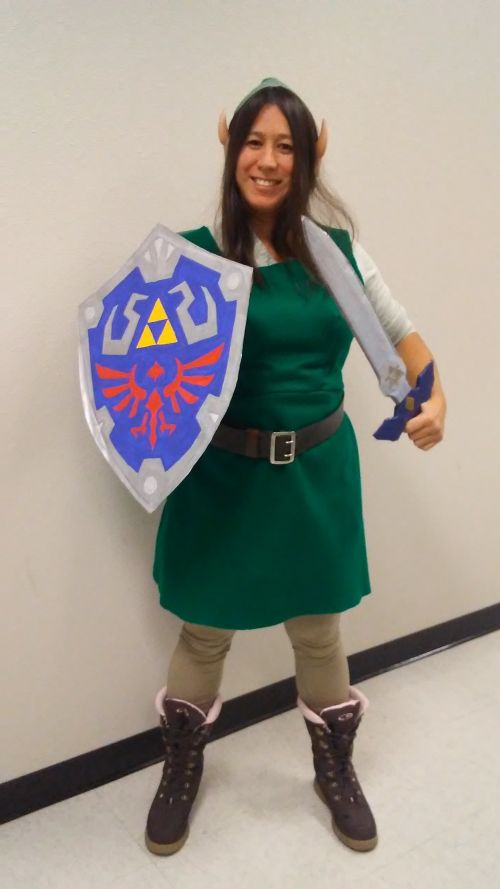 [Link with master sword and shield]